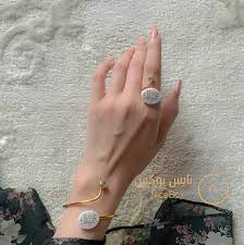 طقم اسوارة وخاتم نسائي